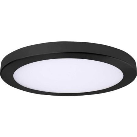 AMAX LIGHTING Amax Lighting 11" Round Platter LED Flush Mount Light, 40W, 120V, 3000K, Black LED-SM15DL/BLK